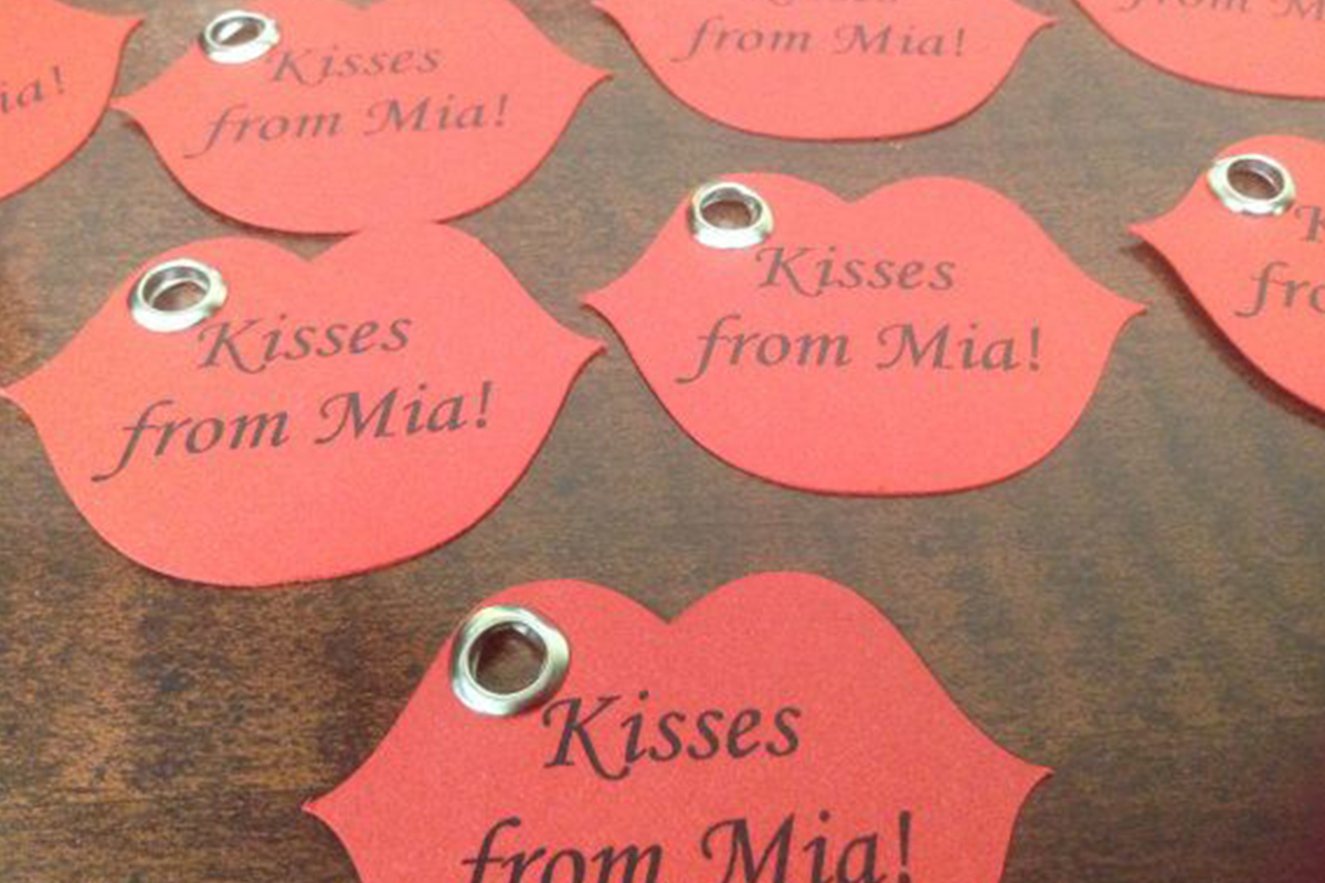 Lips Tags printing Australia